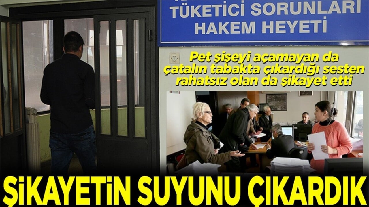 Pet şişeyi açamayan da çatalın çıkardığı sesten rahatsız olan da şikayet etti Şikayetin suyunu çıkardık