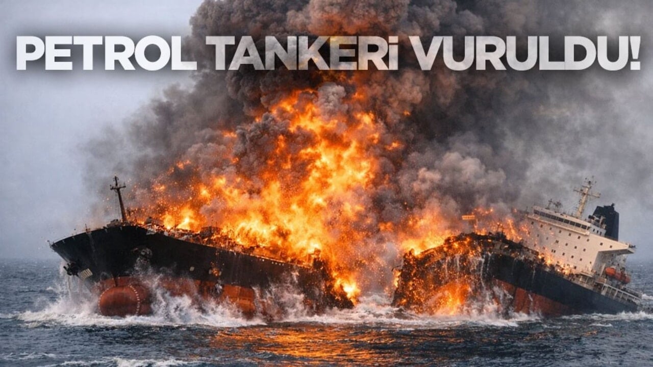 Petrol tankeri vuruldu!