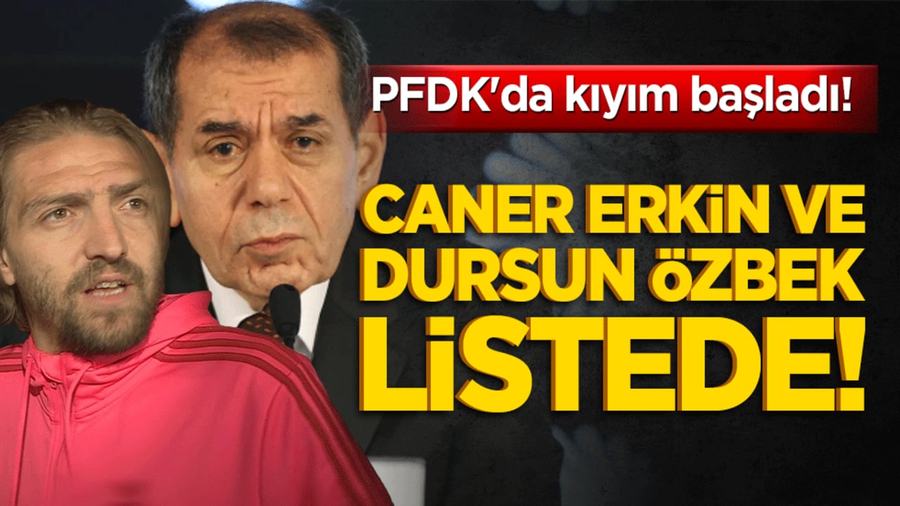 PFDK'da kıyım başladı! TFF 11 dev kulübü birden ateşe attı: Caner Erkin ve Dursun Özbek listede!