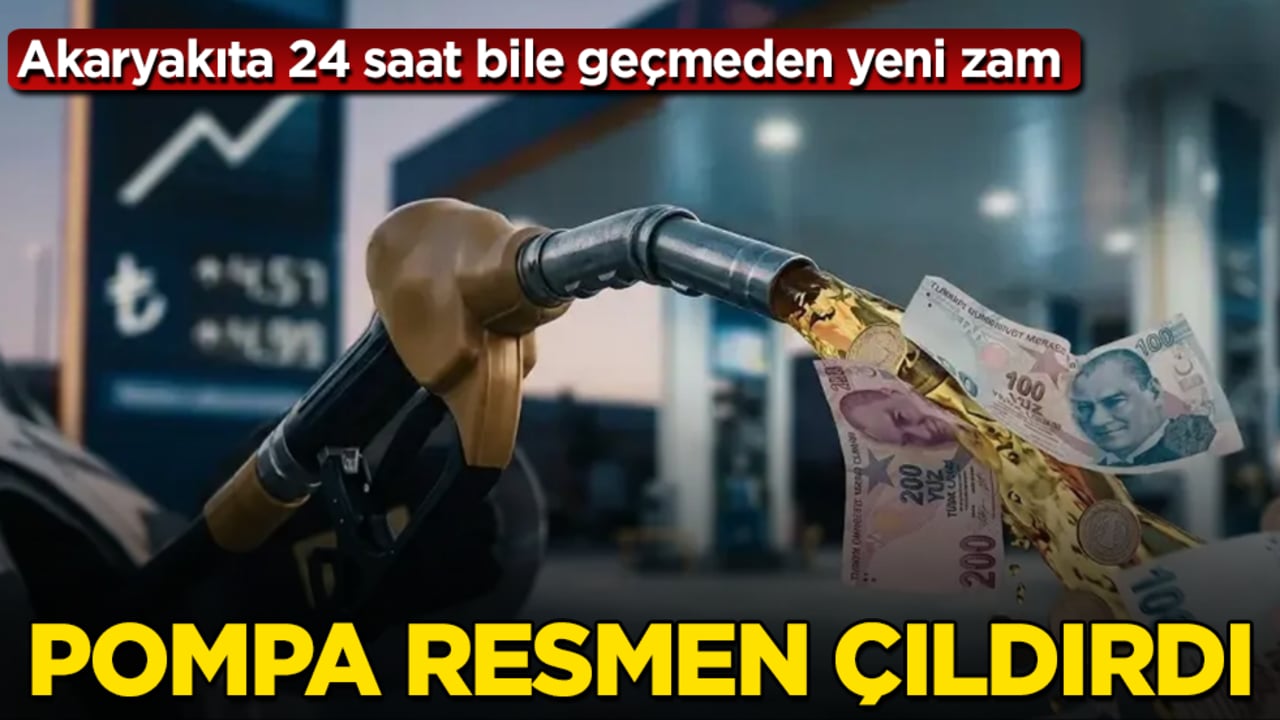 Pompa resmen çıldırdı! Akaryakıta 24 saat bile geçmeden yeni zam
