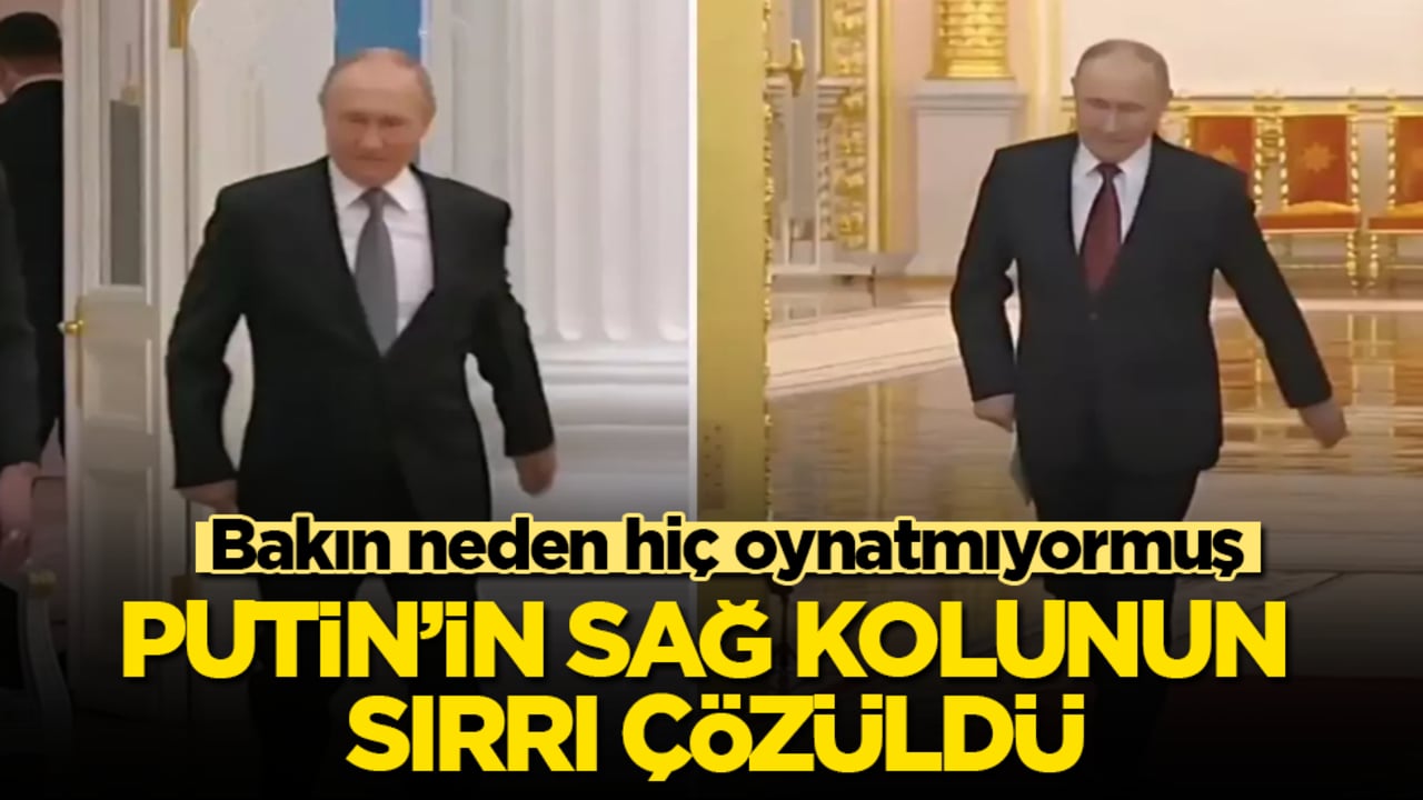 Putin’in sağ kolunun sırrı çözüldü! Bakın neden hiç oynatmıyormuş