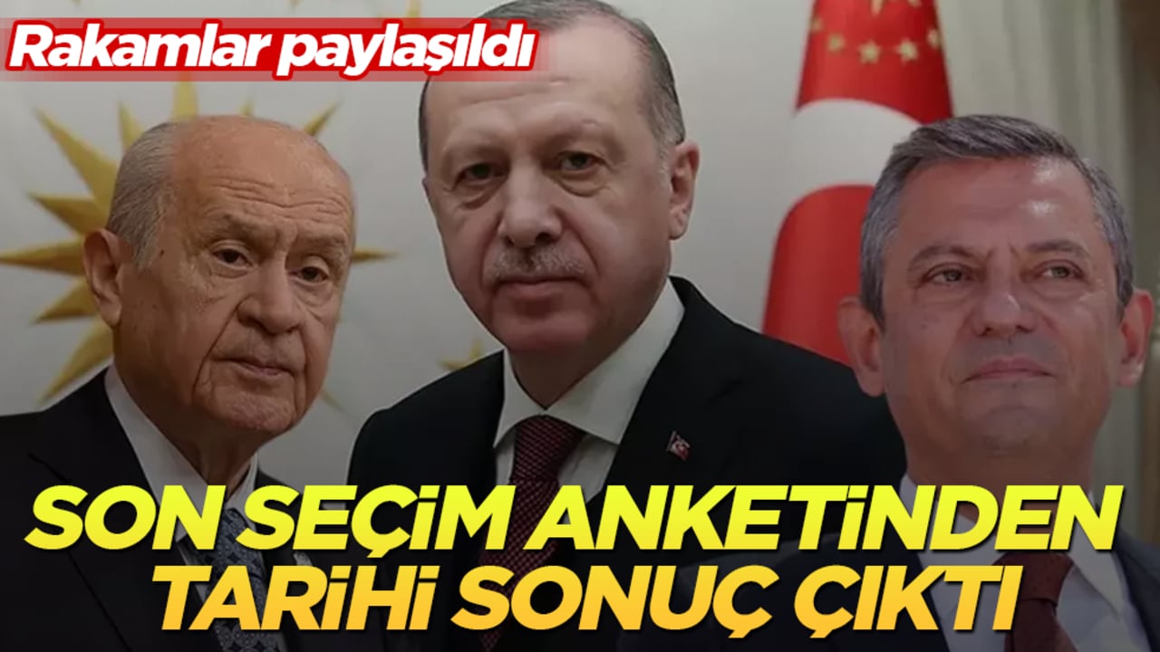 Rakamlar paylaşıldı! Seçim anketinden tarihi sonuç çıktı