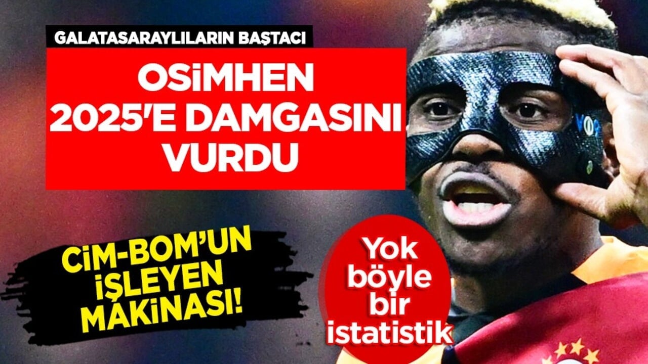 Rakiplerine büyük şoku yaşattı: Osimhen 2025'e damgasını vurdu: İşte rakamlar