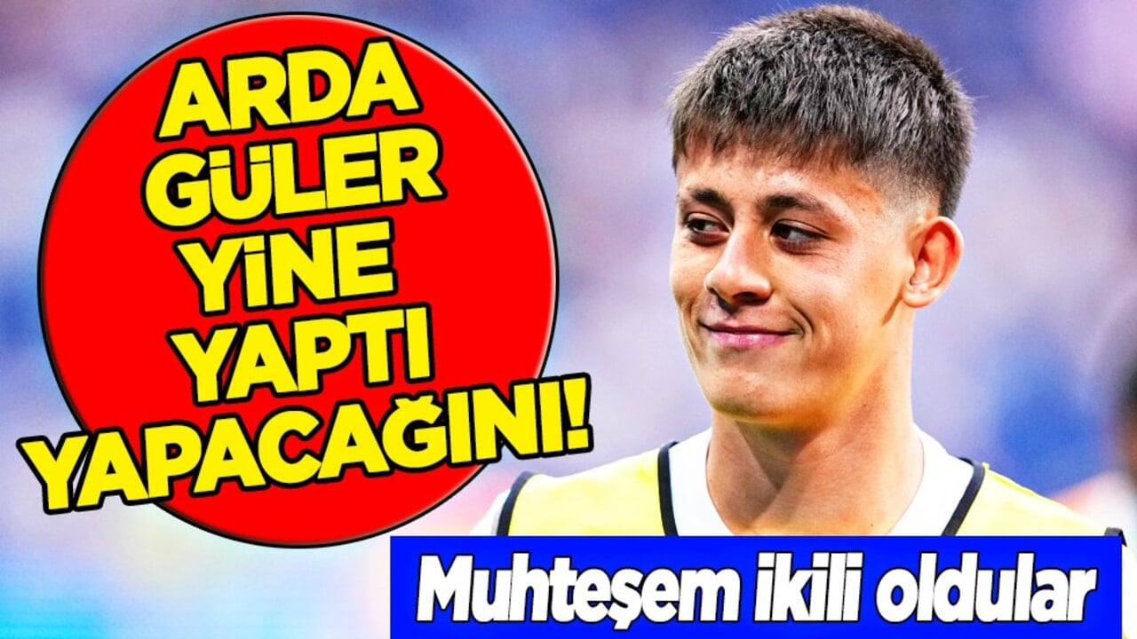 Real Madrid'de büyük umutlar bağlanan Arda yine yaptı yapacağını! Müthiş ikili sahnede...