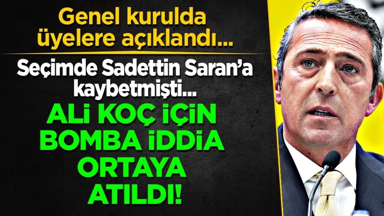 Resmi açıklama geldi! Ali Koç için bomba iddia ortaya atıldı… Fenerbahçeliler şaşkın…