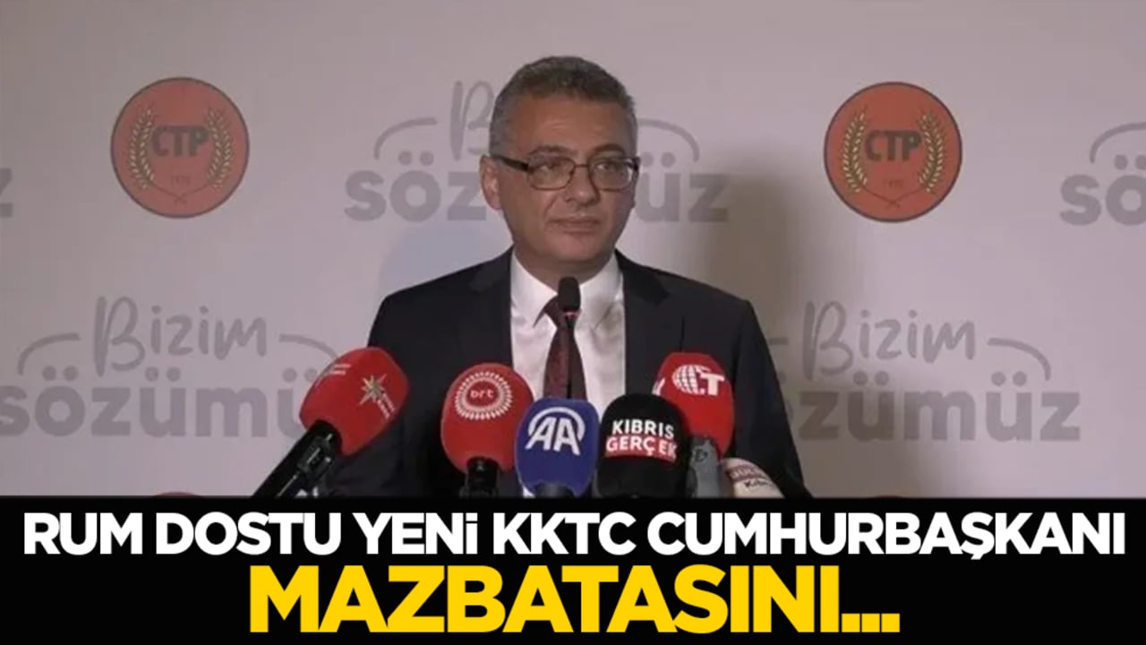 Rum dostu Yeni KKTC Cumhurbaşkanı mazbatasını...
