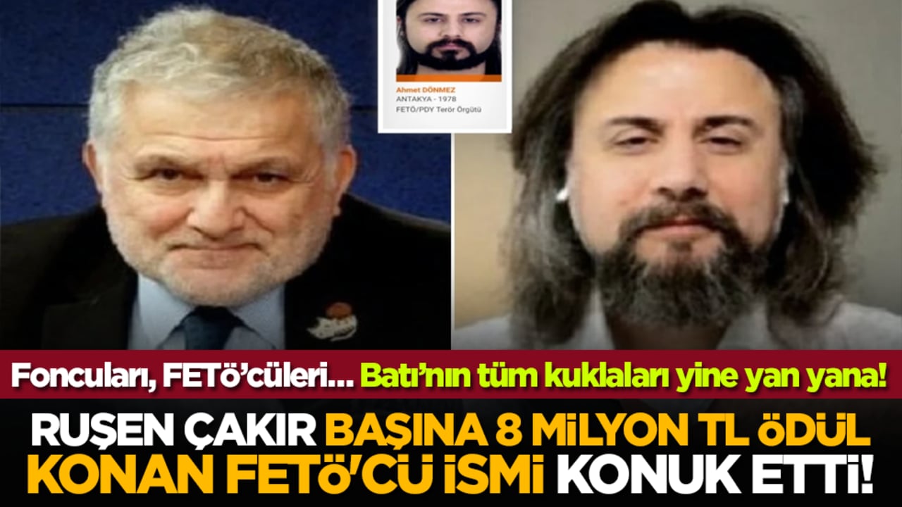 Ruşen Çakır, başına 8 milyon TL ödül konan FETÖ'cü ismi konuk etti!