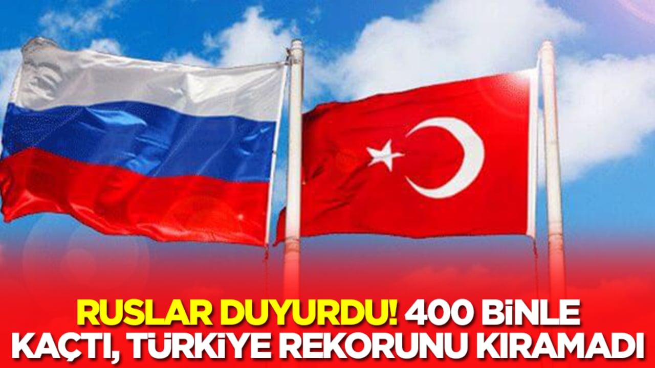 Ruslar duyurdu: 400 binle kaçtı, Türkiye rekorunu kıramadı