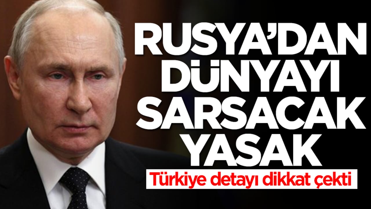 Rusya'dan dünyayı sarsacak yasak kararı! 'Türkiye' detayı dikkat çekti