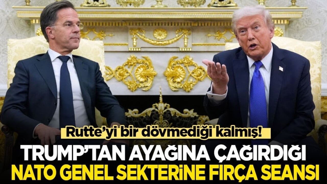 Rutte'yi bir dövmediği kalmış! Trump'tan ayağına çağırdığı NATO Genel sekterine fırça seansı!