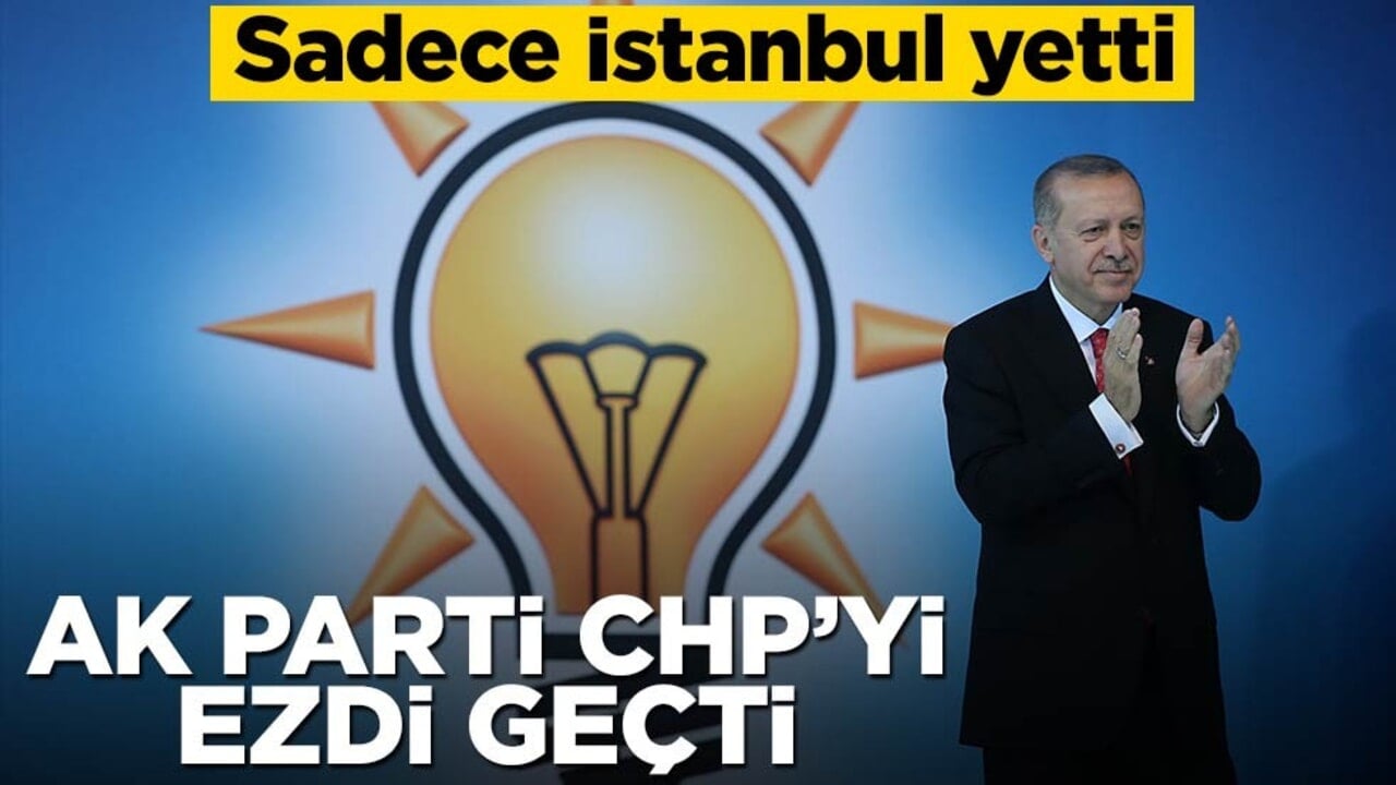 Sadece İstanbul yetti! AK Parti’yi CHP’yi ezdi geçti