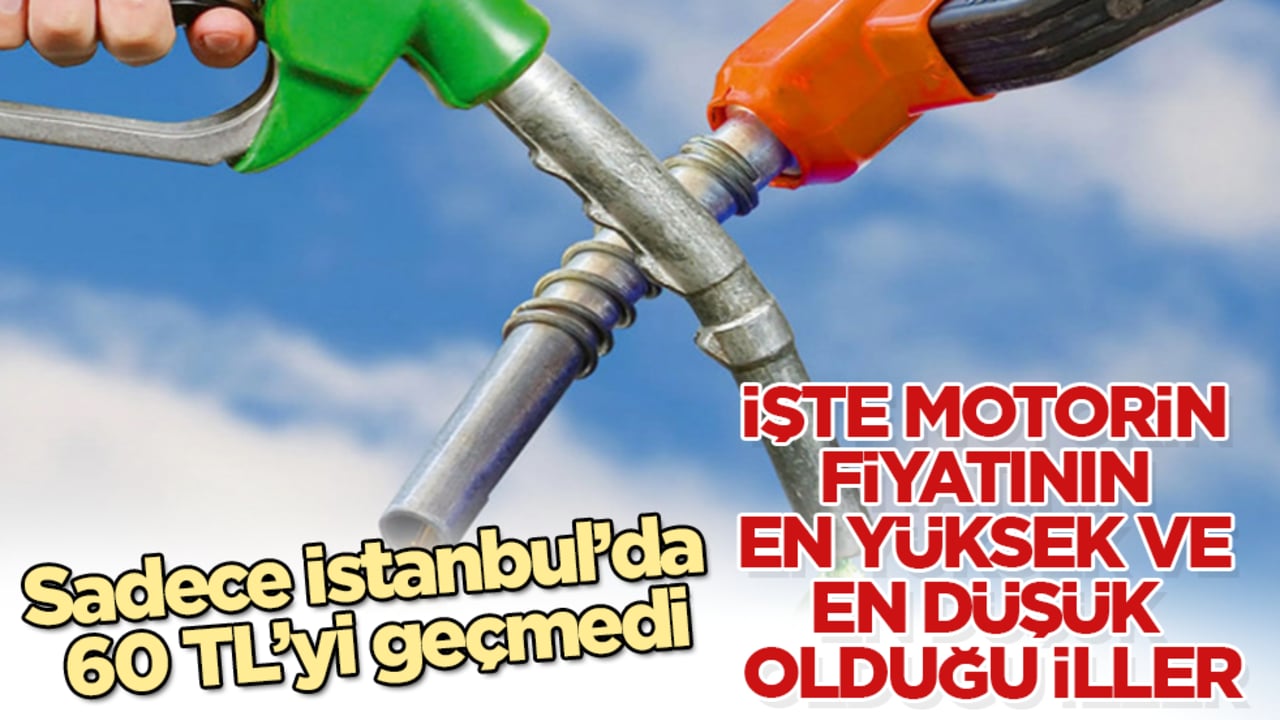 Sadece İstanbul’da 60 TL’yi geçmedi! İşte motorin fiyatının en yüksek ve en düşük olduğu iller