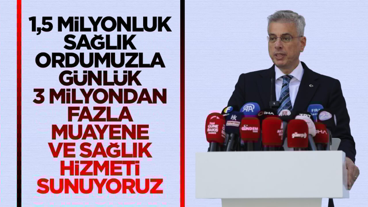 Sağlık Bakanı Memişoğlu rakam verdi: 3 milyondan fazla muayene ve sağlık hizmeti sunuyoruz