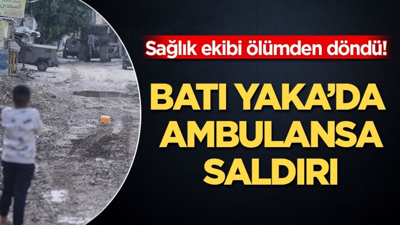 Sağlık ekibi ölümden döndü! Batı Yaka’da ambulansa saldırı