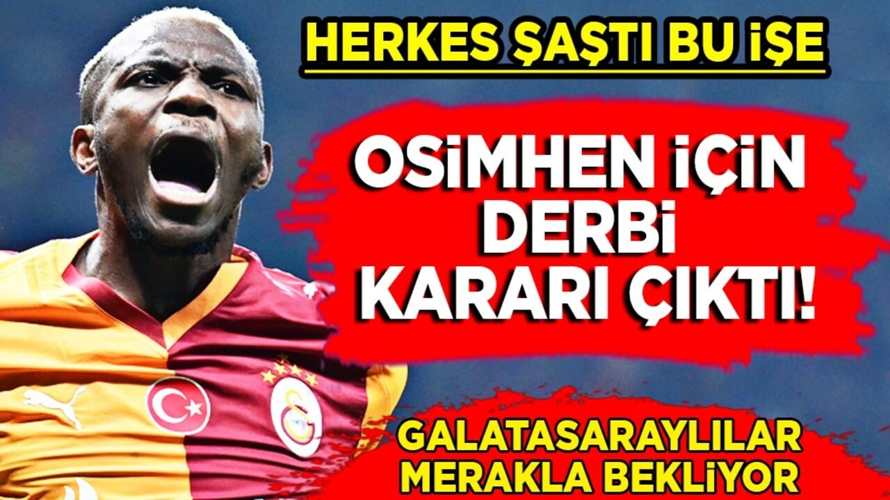 Sakatlığı merak ediliyordu ve... Okan Buruk'la görüşen Osimhen için derbi kararı çıktı
