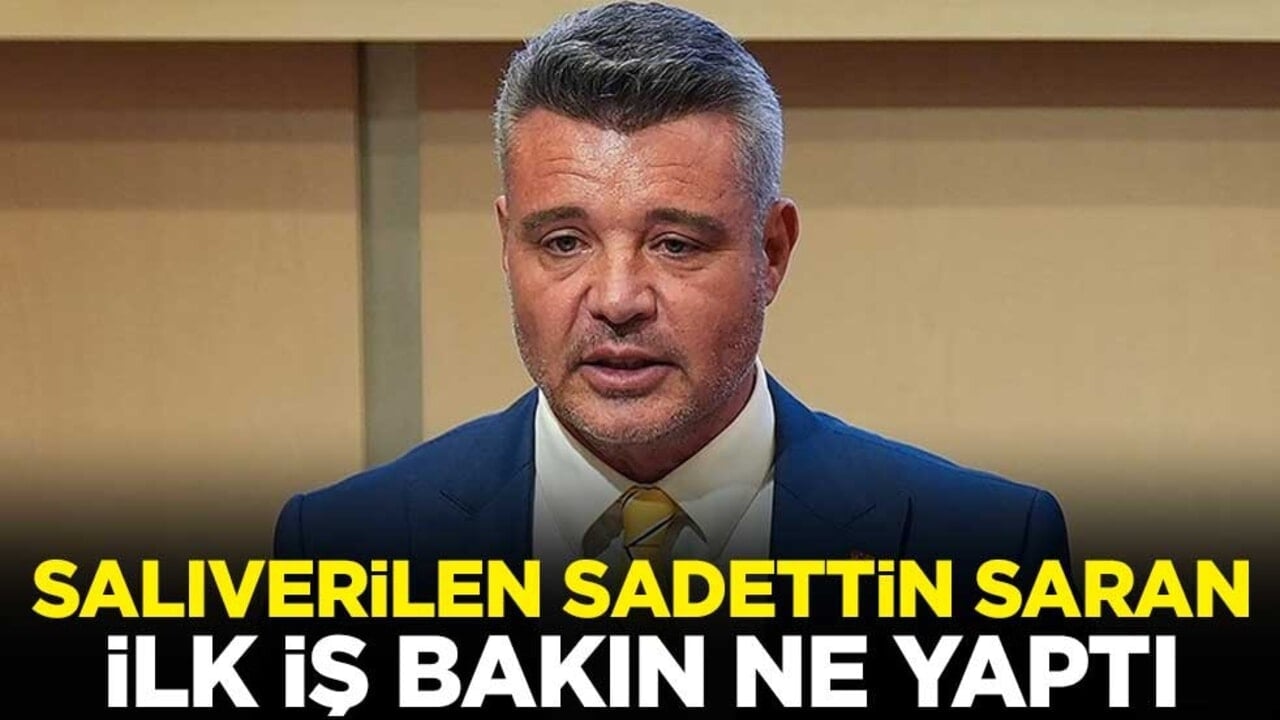 Salıverilen Sadettin Saran, Eyüpspor-Fenerbahçe maçına geldi