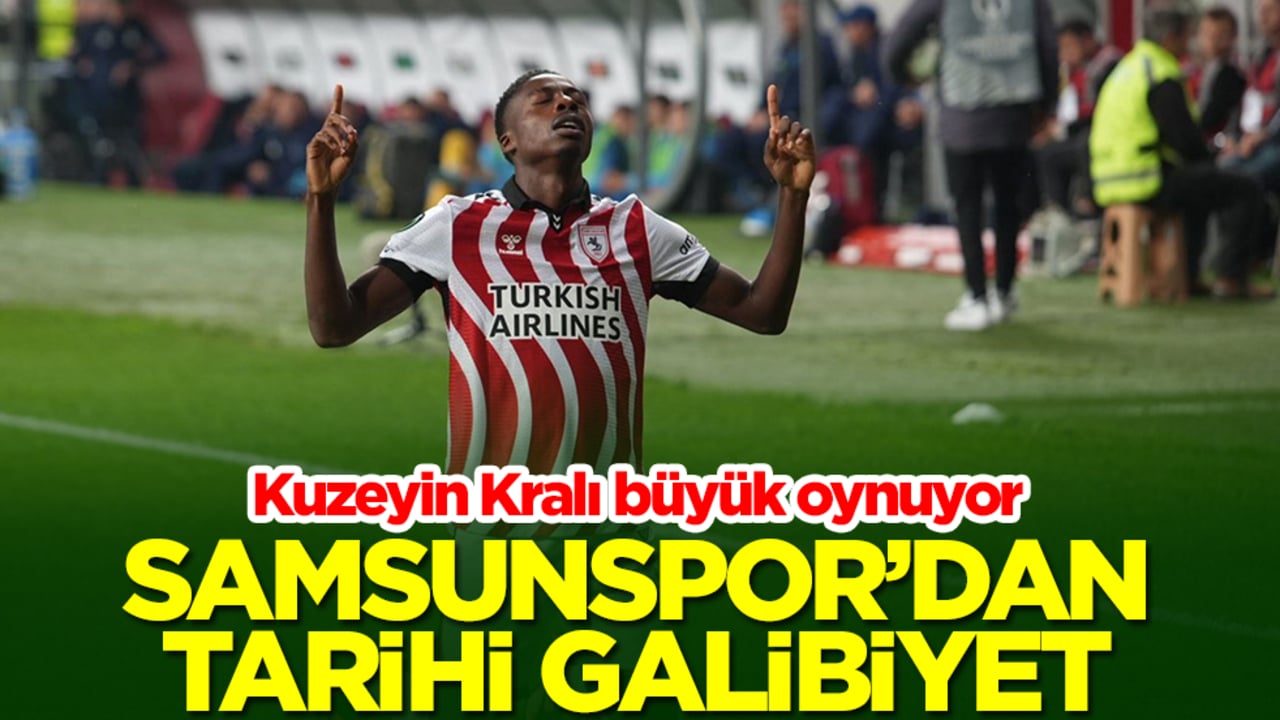 Samsunspor'dan Avrupa'da tarihi galibyet! Dinamo Kiev'i ezdi geçti