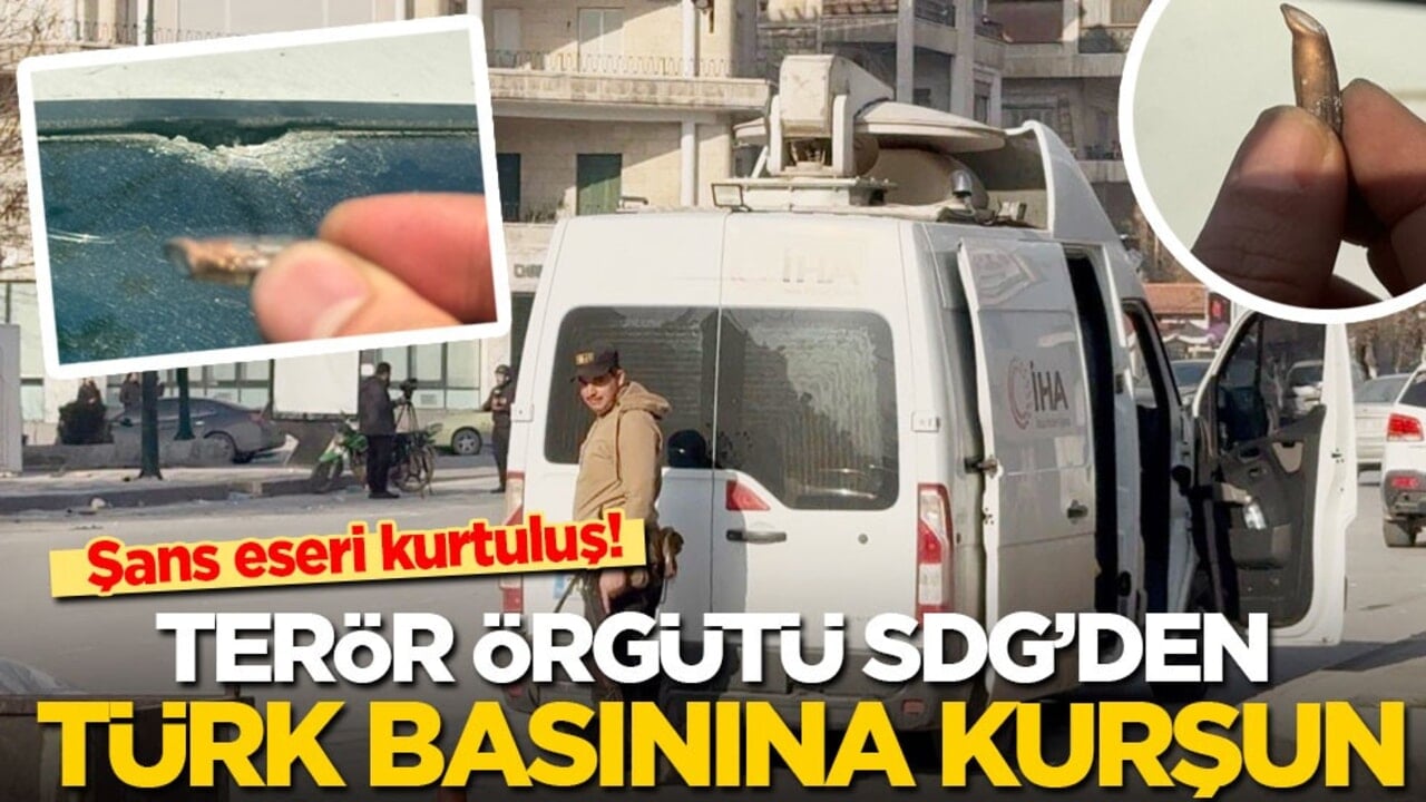 Şans eseri kurtuluş! Terör örgütü SDG'den Türk basınına kurşun