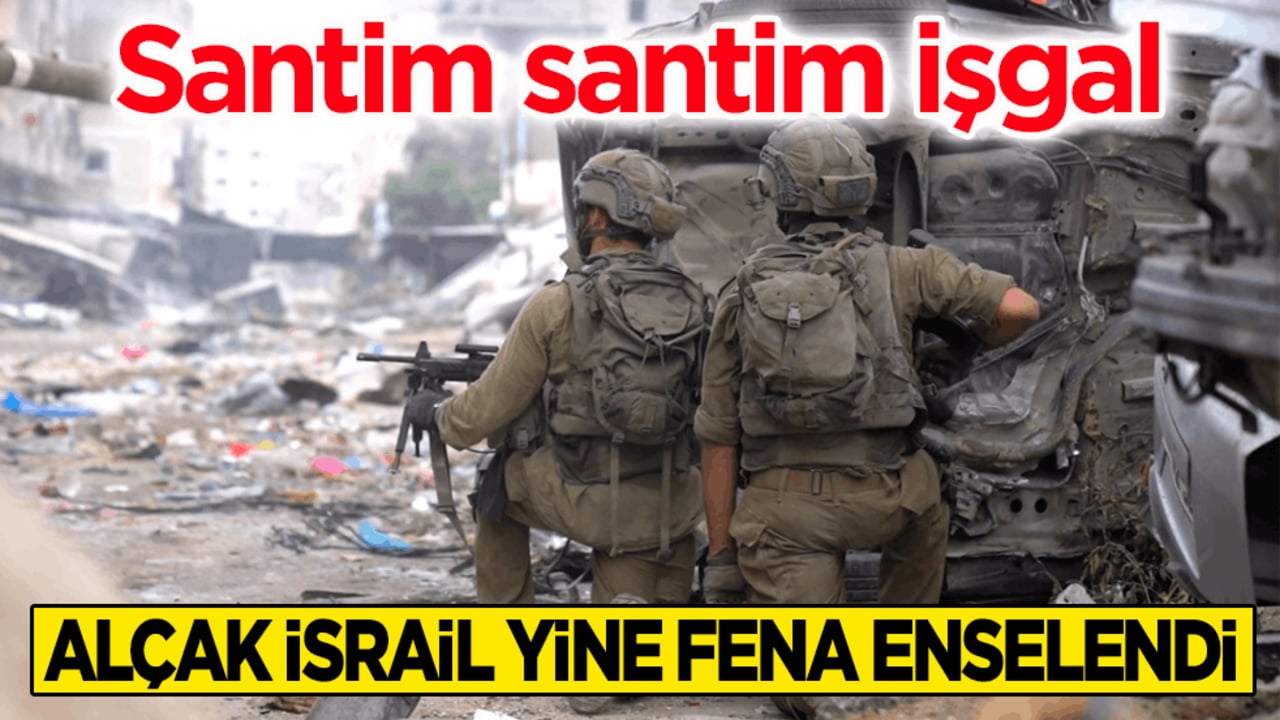 Santim santim işgal! Alçak İsrail yine fena enselendi