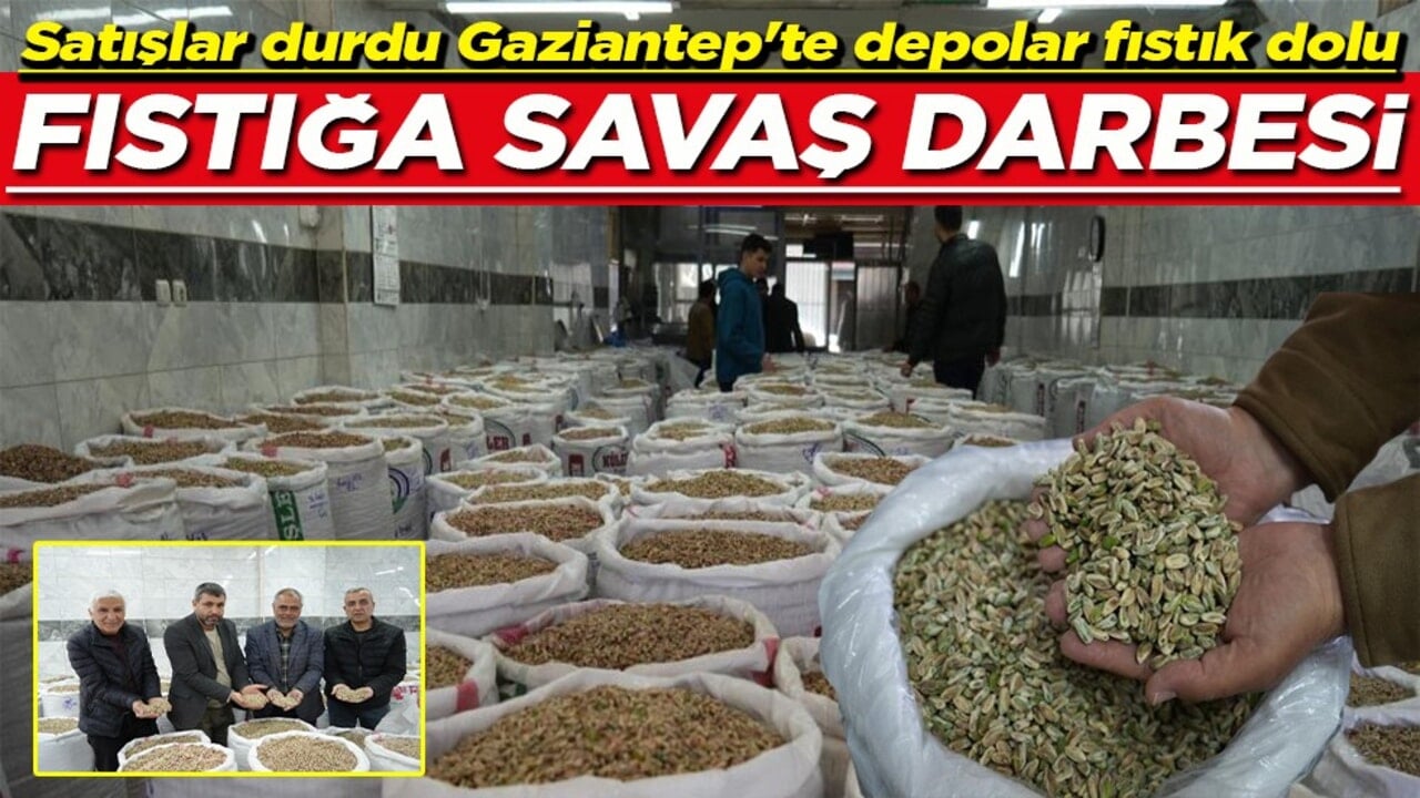 Satışlar durdu Gaziantep'te depolar fıstık dolu Fıstığa savaş darbesi 