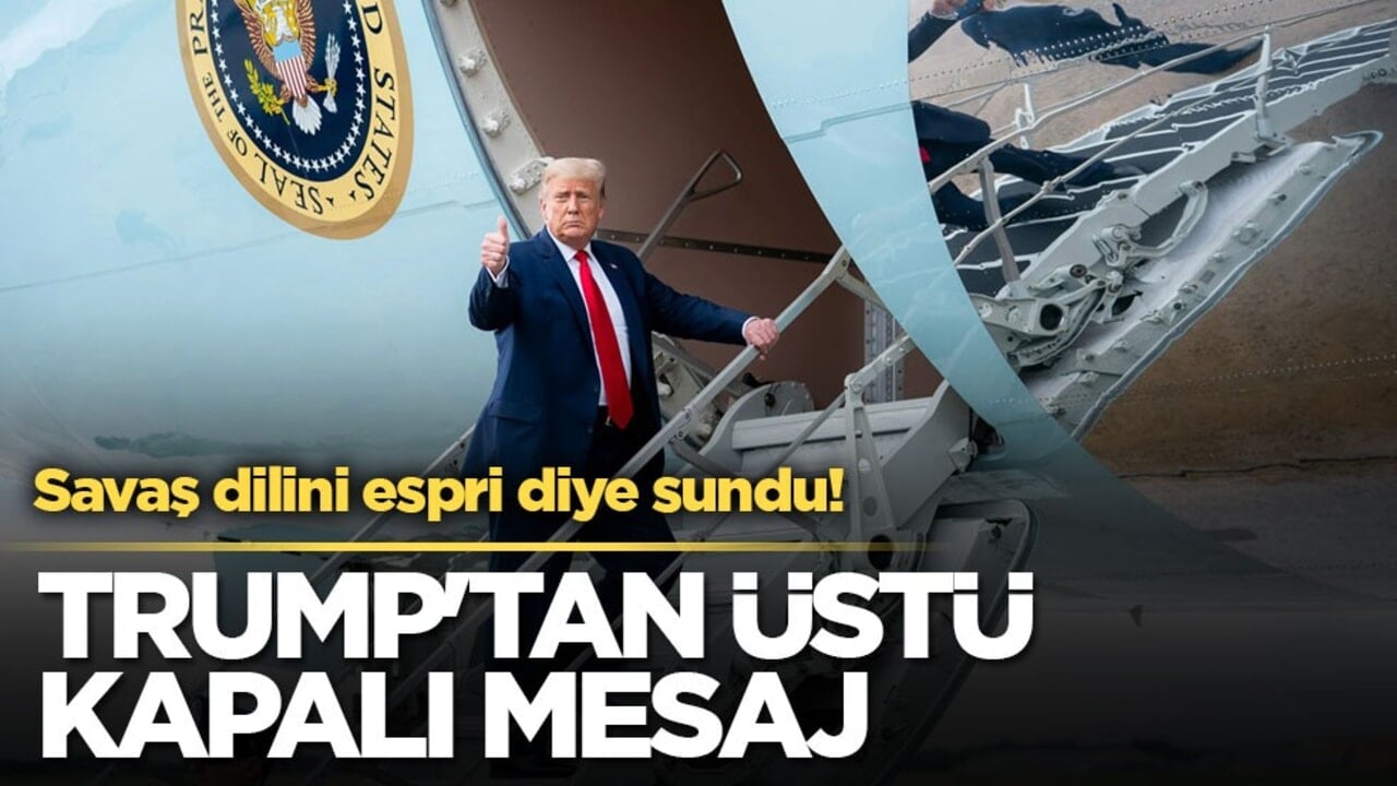 Savaş dilini espri diye sundu! Donald Trump'tan üstü kapalı mesaj