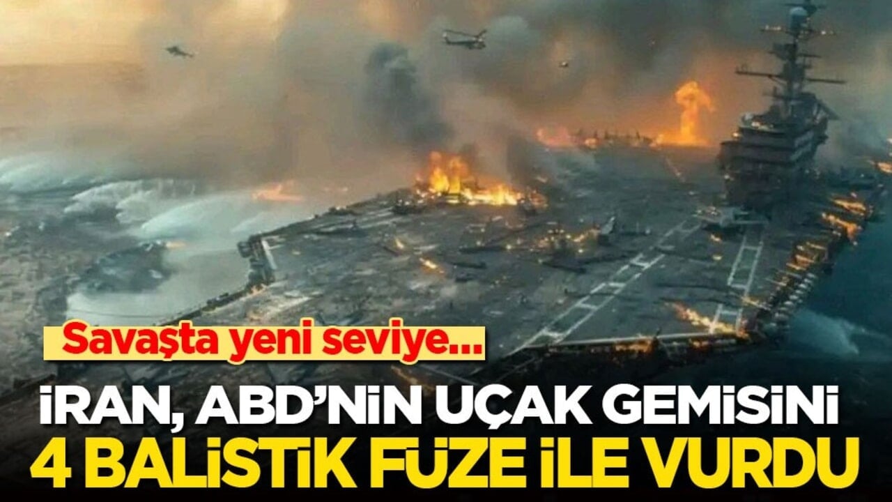 Savaşta yeni seviye… İran, ABD’nin USS Abraham Lincoln uçak gemisini dört füze ile vurdu