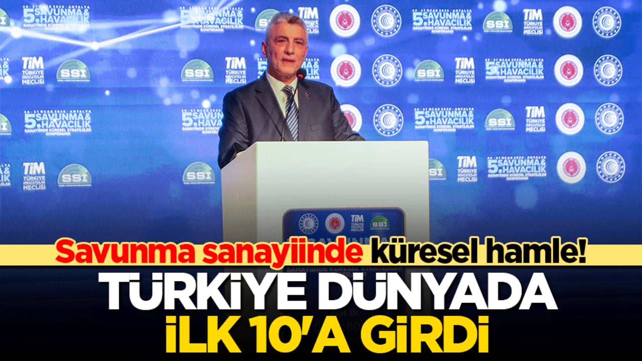 Savunma sanayiinde küresel hamle! Türkiye dünyada ilk 10'a girdi