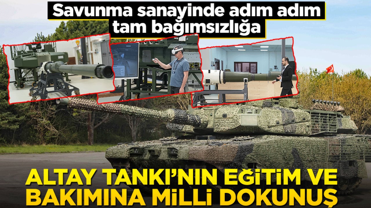 Savunma sanayinde adım adım tam bağımsızlığa! Altay Tankı’nın eğitim ve bakımına milli dokunuş