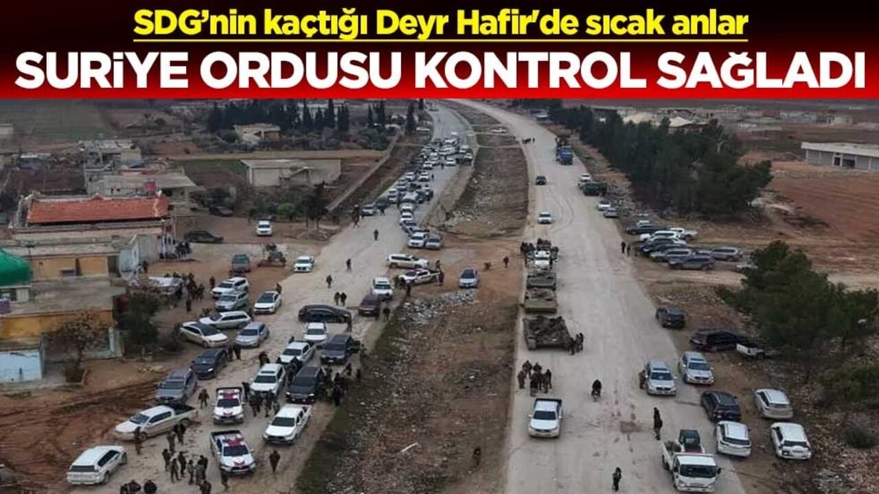 SDG’nin kaçtığı Deyr Hafir'de sıcak anlar! Suriye ordusu kontrol sağladı