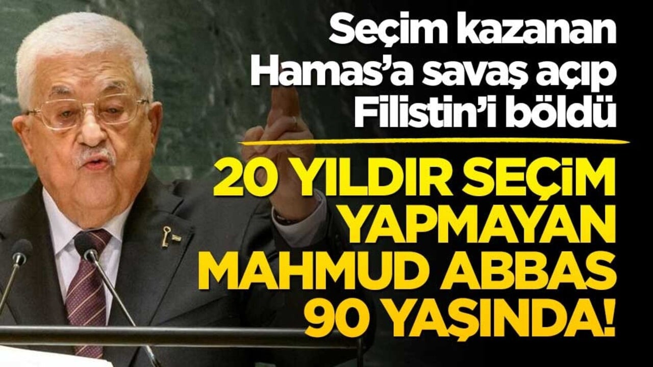 Seçim kazanan Hamas’a savaş açıp zorla ülkenin başına geçti, 20 yıldır seçim yapmadı… Mahmud Abbas 90 yaşına girdi!