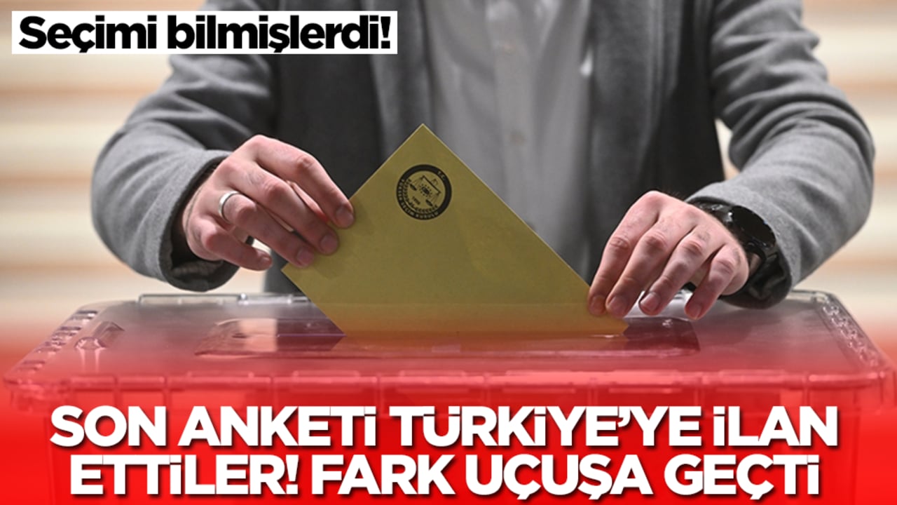 Seçimi bilmişlerdi! Son anketi Türkiye'ye duyurdular:Bu kadar oy farkını kimse tahmin etmiyordu