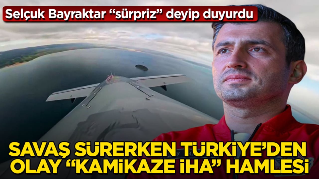 Selçuk Bayraktar "sürpriz" deyip duyurdu! Savaş sürerken Türkiye’den çok konuşulacak "kamikaze İHA" hamlesi