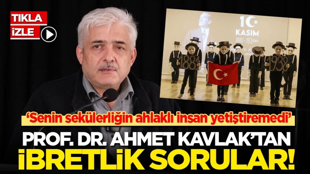 Senin sekülerliğin ahlaklı insan yetiştiremedi: Prof. Dr. Ahmet Kavlak’tan ibretlik sorular!