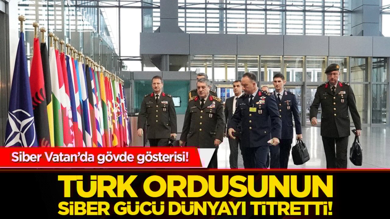Siber Vatan’da gövde gösterisi! Genelkurmay Başkanı Orgeneral Bayraktaroğlu NATO tatbikatında!