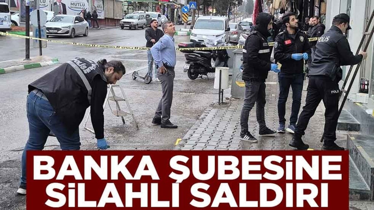 Sıcak saatler! Banka şubesine silahlı saldırı