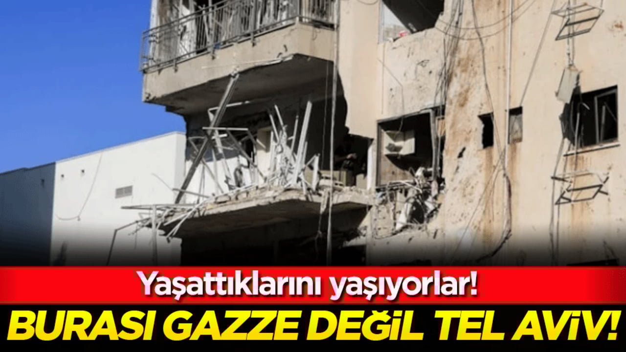 Şimdi yaşattıklarını yaşıyorlar: Burası Gazze değil Tel Aviv! 