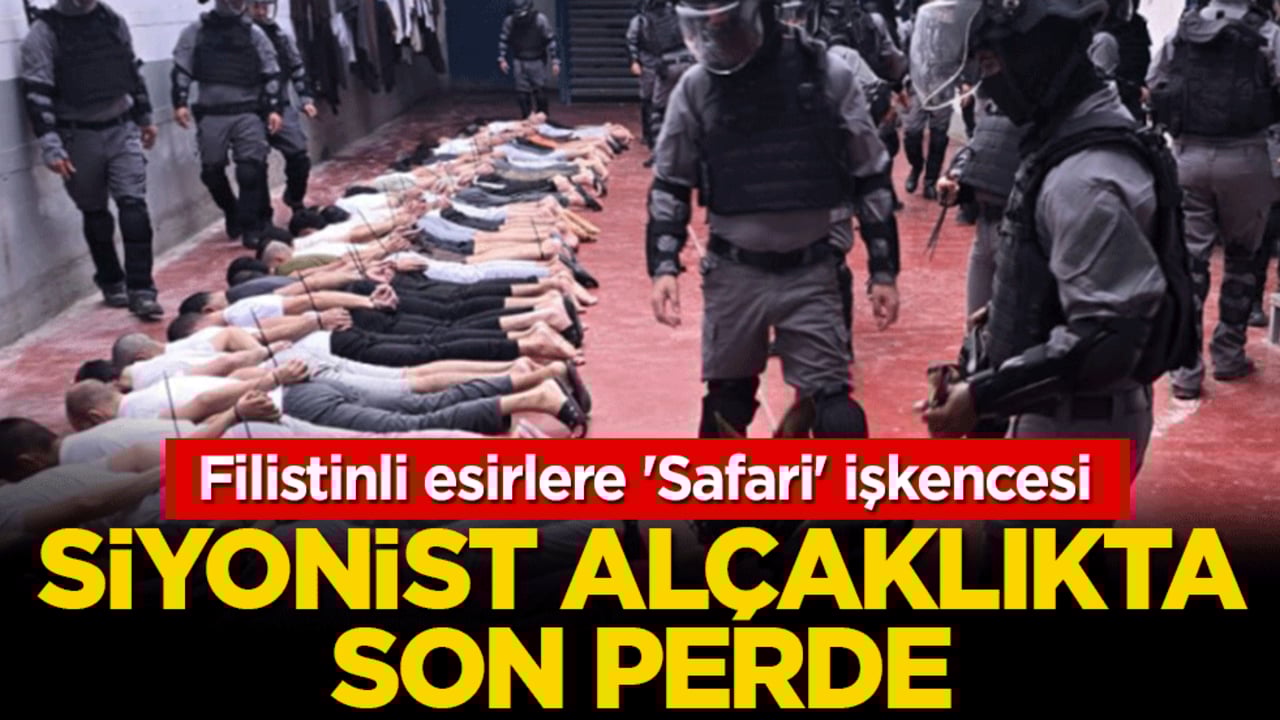 Siyonist alçaklıkta son perde: Filistinli esirlere 'Safari' işkencesi! Yahudi yerleşimciler izledi, katil rejim ziyafet çekti