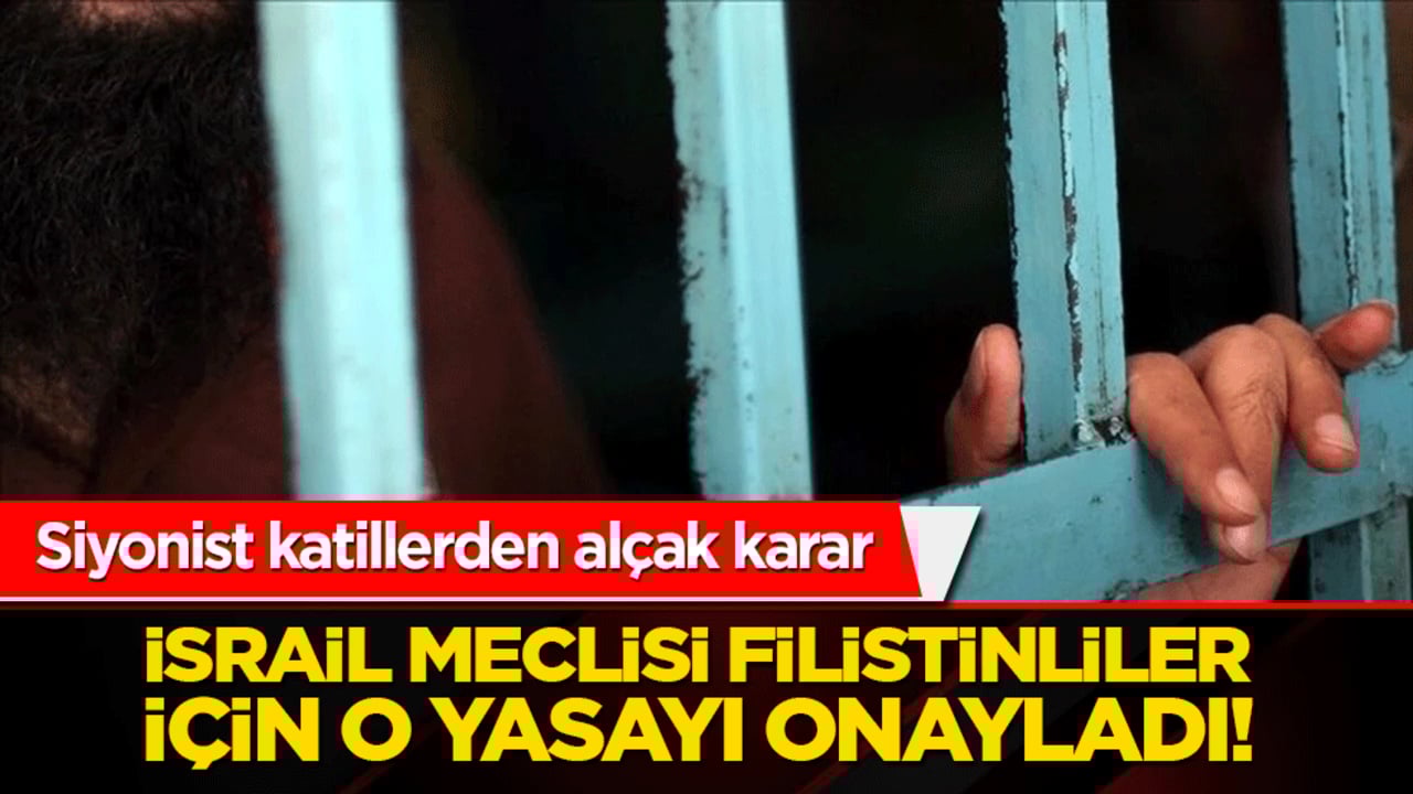 Siyonist katillerden alçak karar: İsrail meclisi Filistinliler için idam yasasını onayladı!