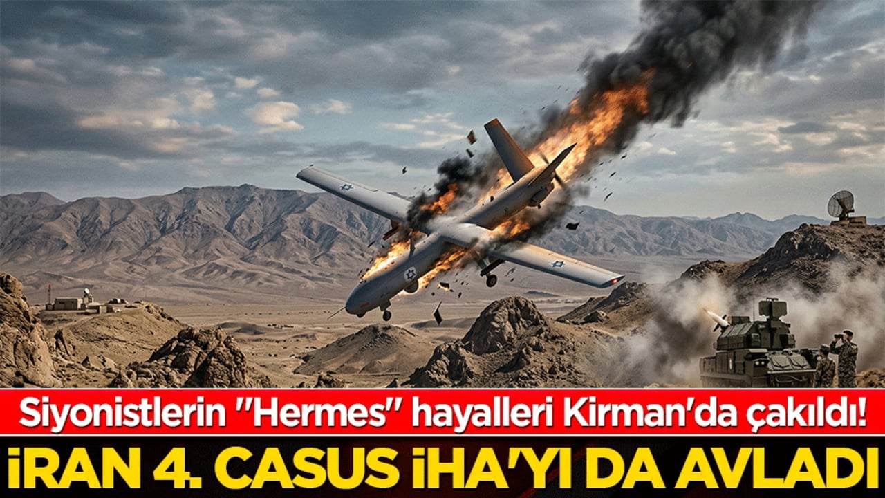 Siyonistlerin "Hermes" hayalleri Kirman'da çakıldı! İran 4. casus İHA'yı da avladı