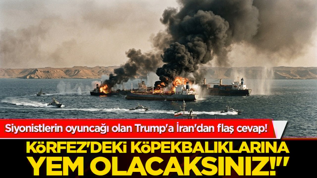Siyonistlerin oyuncağı olan Trump'a İran'dan kan donduran cevap! "Körfez'deki köpekbalıklarına yem olacaksınız!"