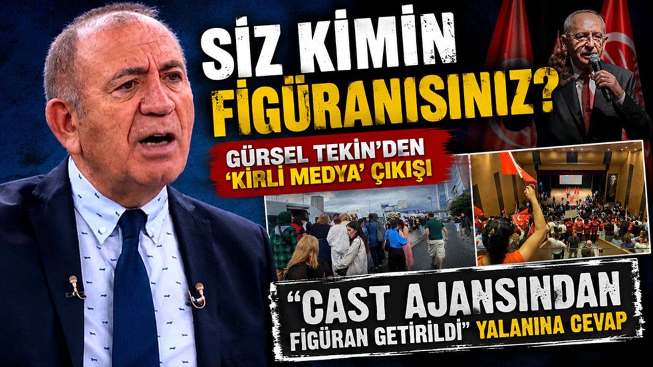 "Siz kimin figüranısınız?" Gürsel Tekin'den 'kirli medya' çıkışı "cast ajansından figüran getirildi" yalanına cevap