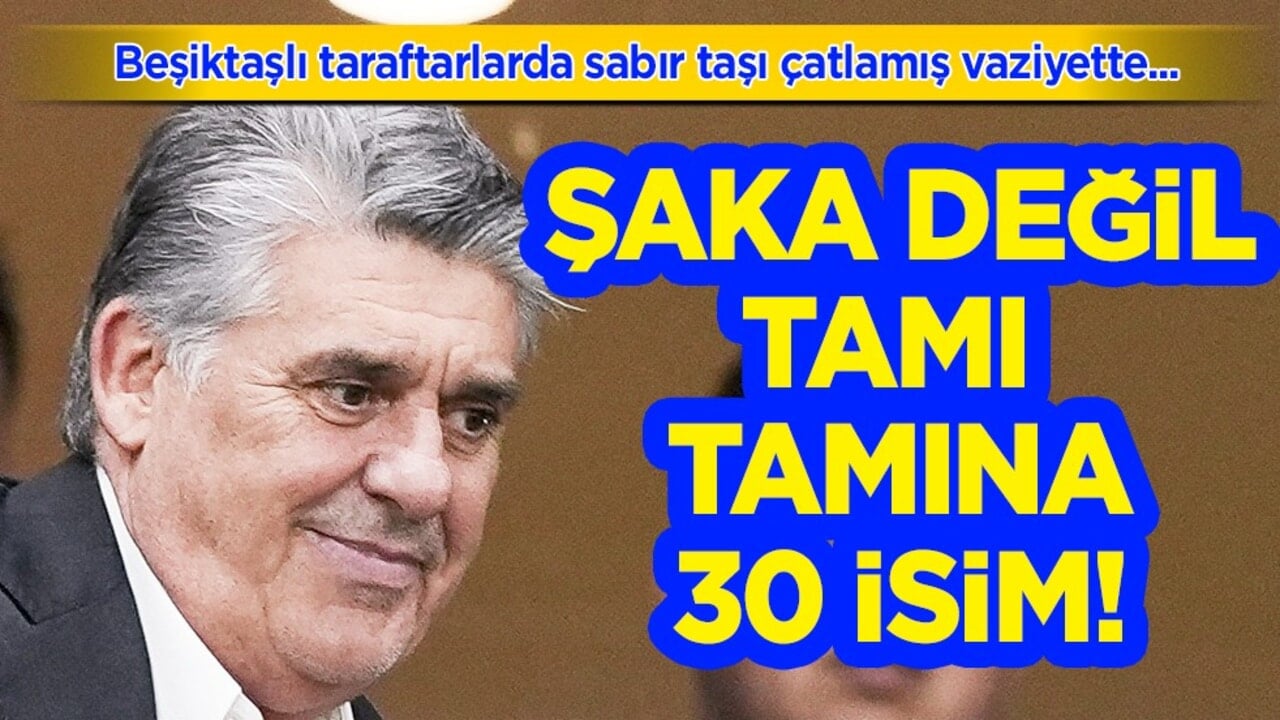 Skandal mı desek, başka bir şey mi bilemedik... Şaka değil: Beşiktaş'ta 30 futbolcu gitti!