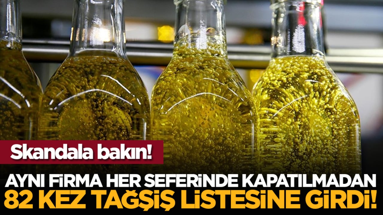 Skandala bakın: Aynı firma her seferinde kapatılmadan 82 kez tağşiş listesine girdi!