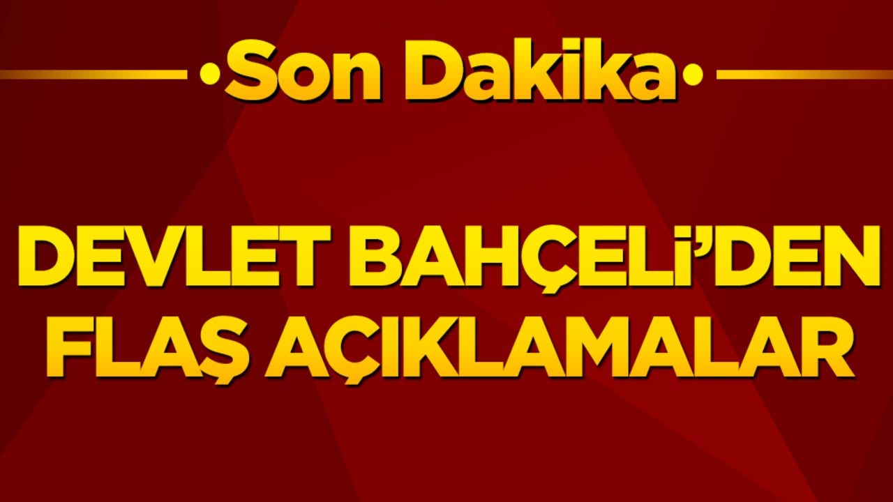 Son dakika! Bahçeli konuşuyor