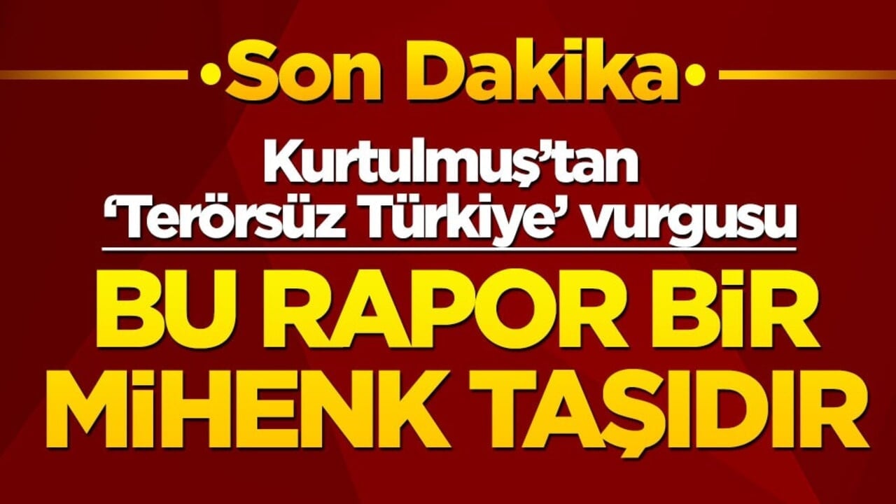 Son dakika! Numan Kurtulmuş’tan ‘Terörsüz Türkiye’ vurgusu: Bu rapor bir mihenk taşıdır!