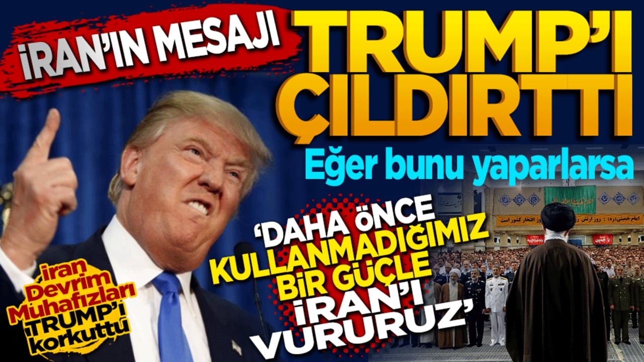 Son dakika: Trump: İran saldırırsa daha önce kullanmadığımız bir güçle vururuz.