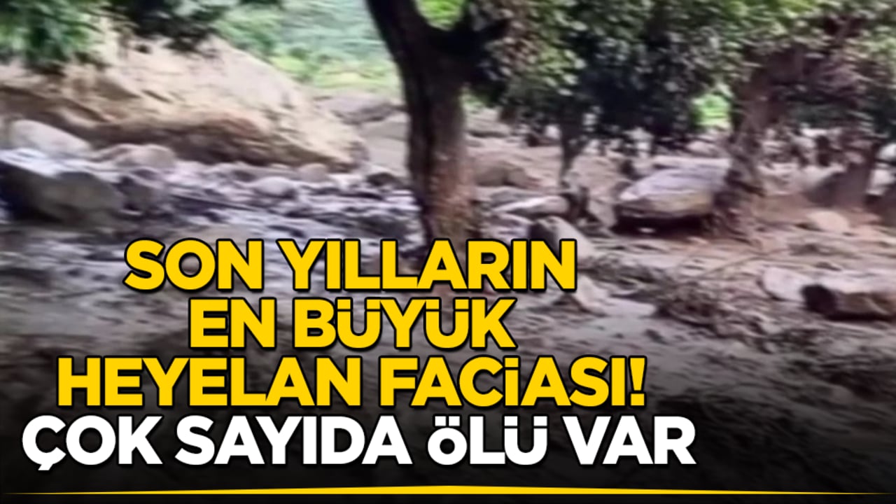 Son yılların en büyük heyelan faciası! Çok sayıda ölü var