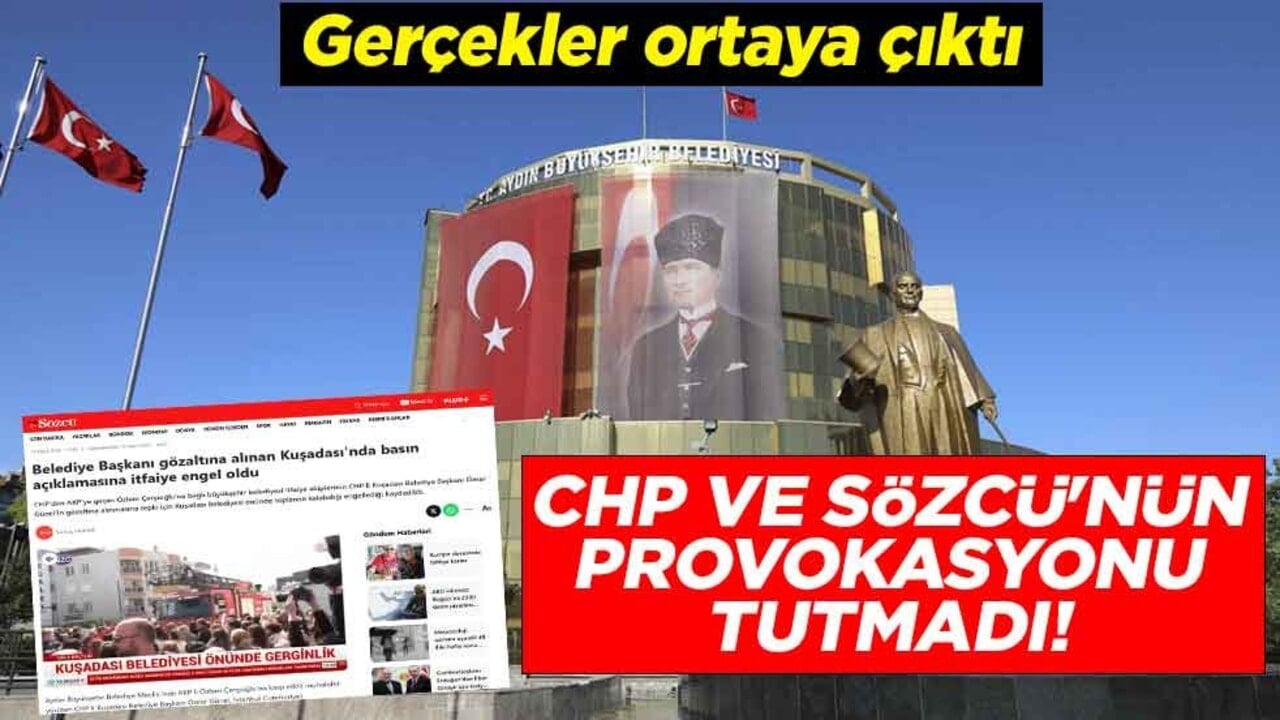 Sözcü'nün algısı çöktü! Aydın Büyükşehir yalanı belgeleriyle çürüttü