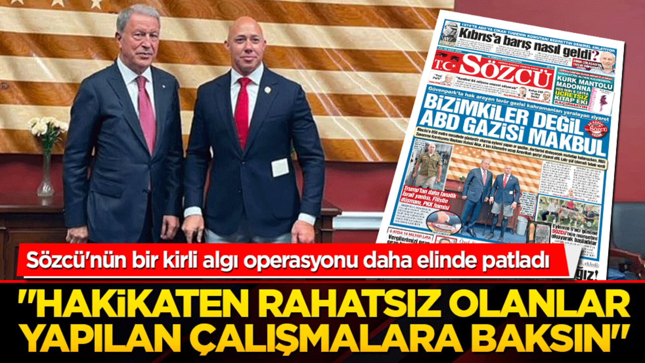 Sözcü'nün bir kirli algı operasyonu daha elinde patladı "Hakikatten rahatsız olanlar yapılan çalışmalara baksın"