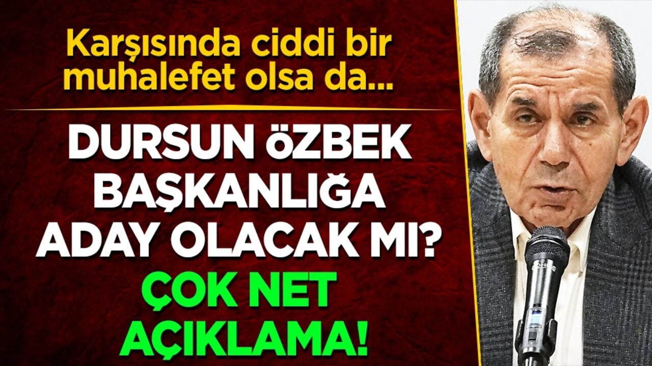 Sözleri gündeme oturdu! Herkes bunu konuşuyor: Dursun Özbek başkanlığa aday olacak mı?